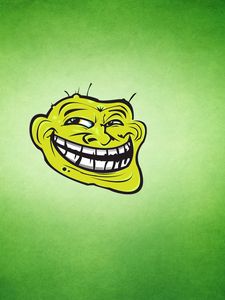 Preview wallpaper trollface, art, green