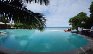 Preview wallpaper tropics, swimming pool, palm trees