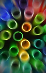 Preview wallpaper tubules, colorful, macro, blur