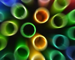 Preview wallpaper tubules, colorful, macro, blur