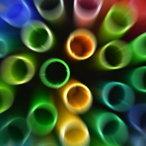 Preview wallpaper tubules, colorful, macro, blur