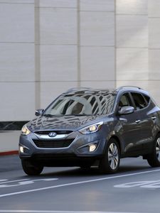 Preview wallpaper tucson, hyundai, suv, cars, design, style, gray