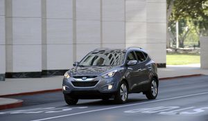 Preview wallpaper tucson, hyundai, suv, cars, design, style, gray