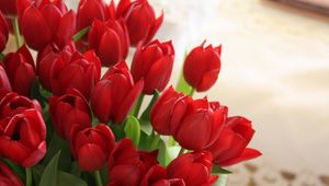 Preview wallpaper tulips, flowers, bouquet, red, beautifully