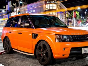 Preview wallpaper tuning, orange, land rover