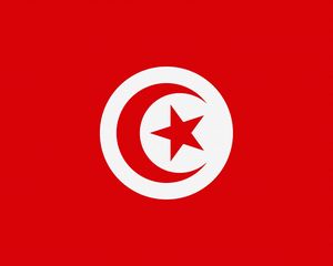 Preview wallpaper tunisia, flag, star, symbols