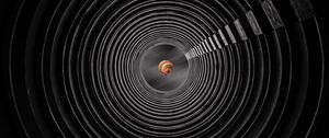 Preview wallpaper tunnel, air balloon, sky, circles, symmetry