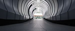 Preview wallpaper tunnel, architecture, gray