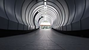 Preview wallpaper tunnel, architecture, gray