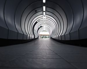 Preview wallpaper tunnel, architecture, gray