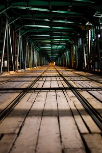 Preview wallpaper tunnel, bridge, construction, wood, metal