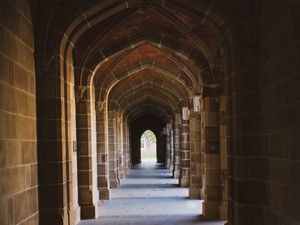 Preview wallpaper tunnel, building, arch, passage