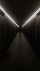 Preview wallpaper tunnel, building, backlight, dark