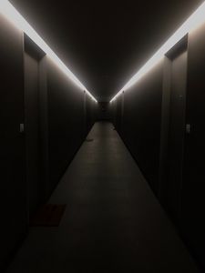 Preview wallpaper tunnel, building, backlight, dark