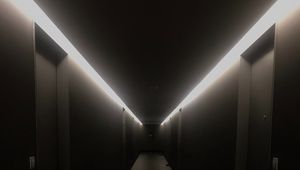 Preview wallpaper tunnel, building, backlight, dark