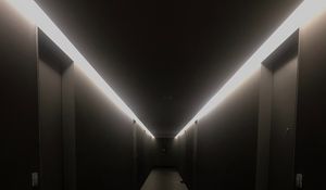 Preview wallpaper tunnel, building, backlight, dark