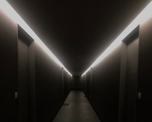 Preview wallpaper tunnel, building, backlight, dark