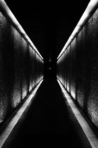 Preview wallpaper tunnel, building, bw, perspective