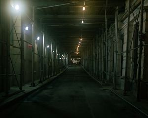 Preview wallpaper tunnel, building, dark, lighting