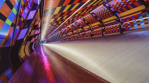 Preview wallpaper tunnel, colorful, motley