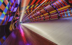 Preview wallpaper tunnel, colorful, motley