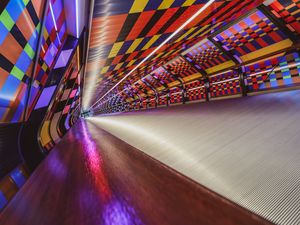 Preview wallpaper tunnel, colorful, motley