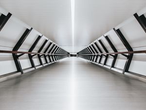 Preview wallpaper tunnel, corridor, architecture, interior, minimalism