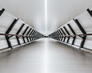 Preview wallpaper tunnel, corridor, architecture, interior, minimalism