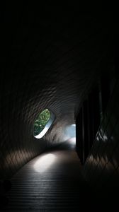 Preview wallpaper tunnel, corridor, dark, architecture, building