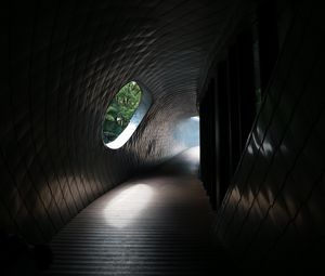 Preview wallpaper tunnel, corridor, dark, architecture, building