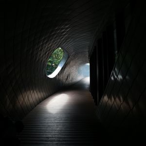 Preview wallpaper tunnel, corridor, dark, architecture, building