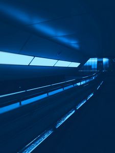 Preview wallpaper tunnel, corridor, dark, light, backlight