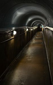 Preview wallpaper tunnel, corridor, lights, lighting