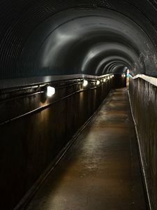 Preview wallpaper tunnel, corridor, lights, lighting