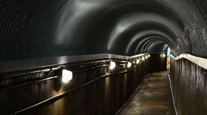 Preview wallpaper tunnel, corridor, lights, lighting