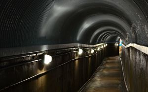 Preview wallpaper tunnel, corridor, lights, lighting