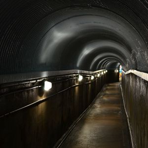 Preview wallpaper tunnel, corridor, lights, lighting