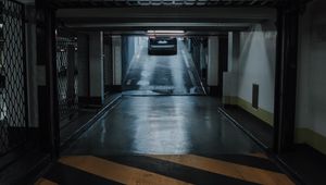 Preview wallpaper tunnel, corridor, parking, building, marking