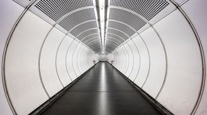 Preview wallpaper tunnel, corridor, white