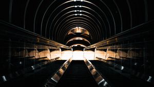 Preview wallpaper tunnel, dark, backlight, lighting