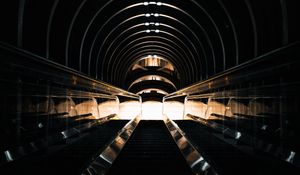 Preview wallpaper tunnel, dark, backlight, lighting