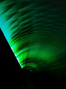 Preview wallpaper tunnel, dark, backlight, green