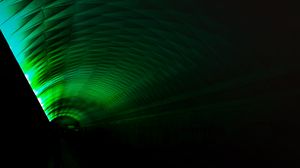 Preview wallpaper tunnel, dark, backlight, green