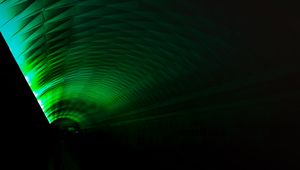 Preview wallpaper tunnel, dark, backlight, green