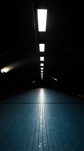 Preview wallpaper tunnel, dark, lighting, lights