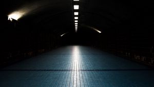 Preview wallpaper tunnel, dark, lighting, lights