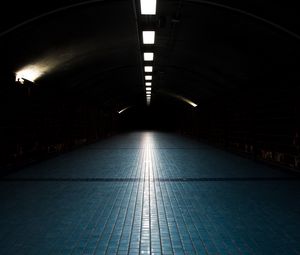 Preview wallpaper tunnel, dark, lighting, lights