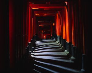 Preview wallpaper tunnel, dark, passage, corridor, building