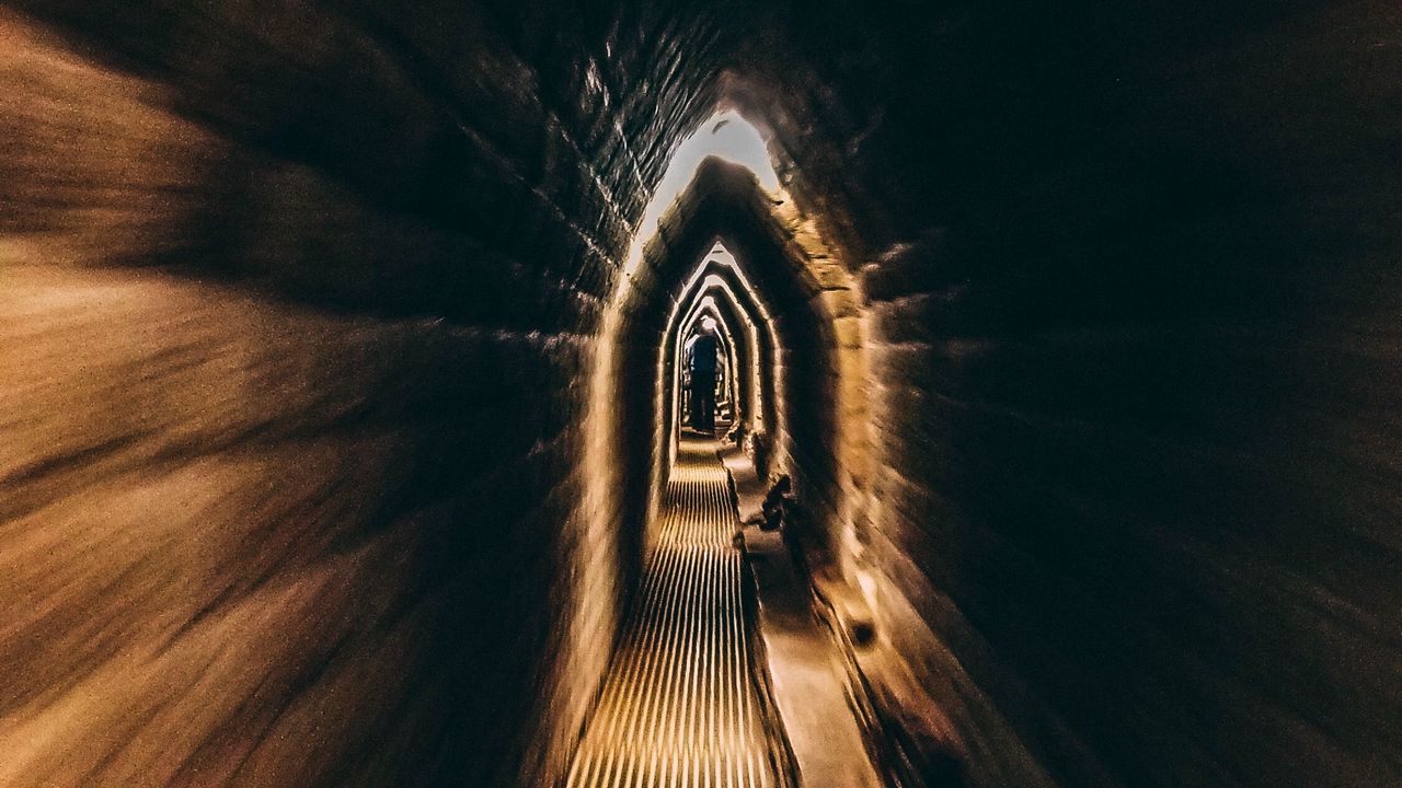 Wallpaper tunnel, dark, underground, backlight