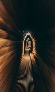 Preview wallpaper tunnel, dark, underground, backlight